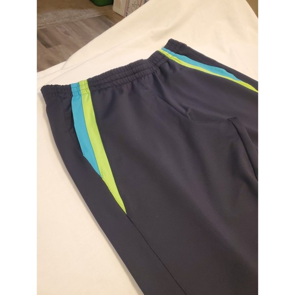 Fila Sport Retro Jogger Track Pants Nylon w Ankle Zipper Ladies XL NWOT Navy - Picture 8 of 15